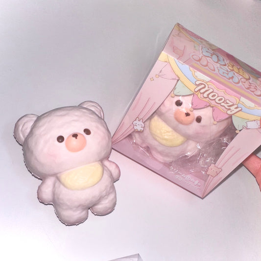 ʕ - ᴥ - ྀིʔ₊🍰MOOZY Strawberry & Cream Bear Squishy