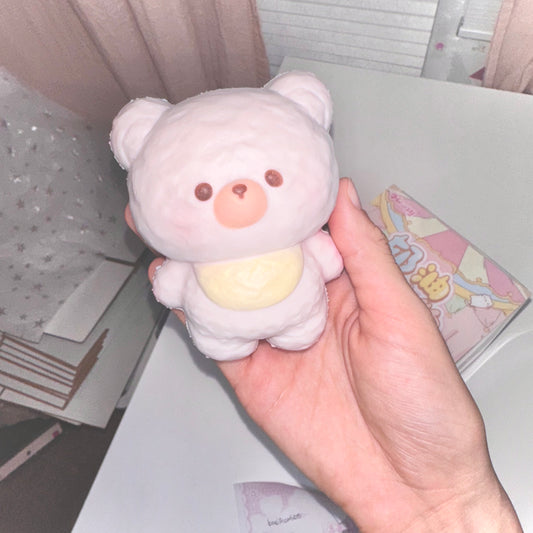 ʕ - ᴥ -  ྀིʔ₊🍰MOOZY Strawberry & Cream Bear Squishy