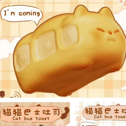 ₍^. .^₎Ⳋ🍞 𝄞⋆ ݁♪ . Zoe Squishy Cat Loaf Bus
